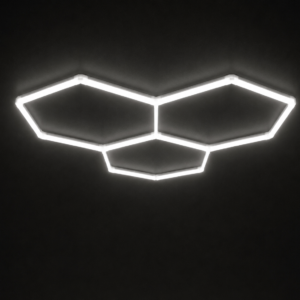 Lámpara LED 3 Hexágonos Luz Blanca