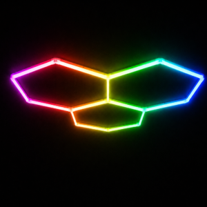 Lámpara LED 3 Hexágonos RGB