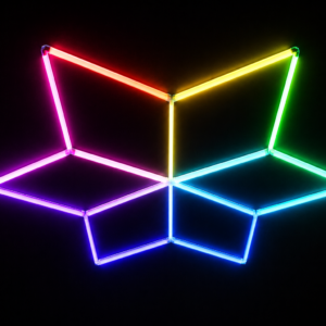 Lámpara LED 6 Rombos RGB